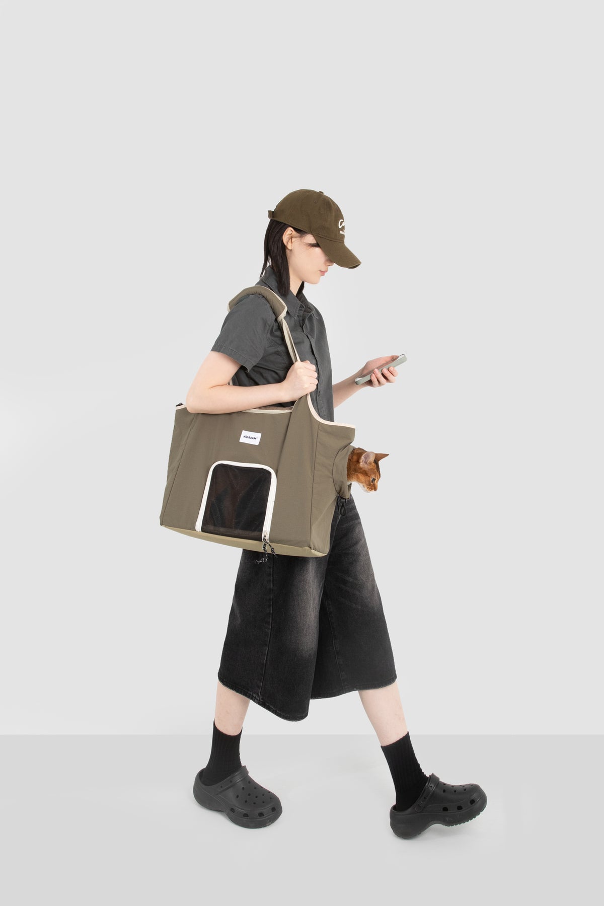Walking Pet Nylon Shoulder Bag