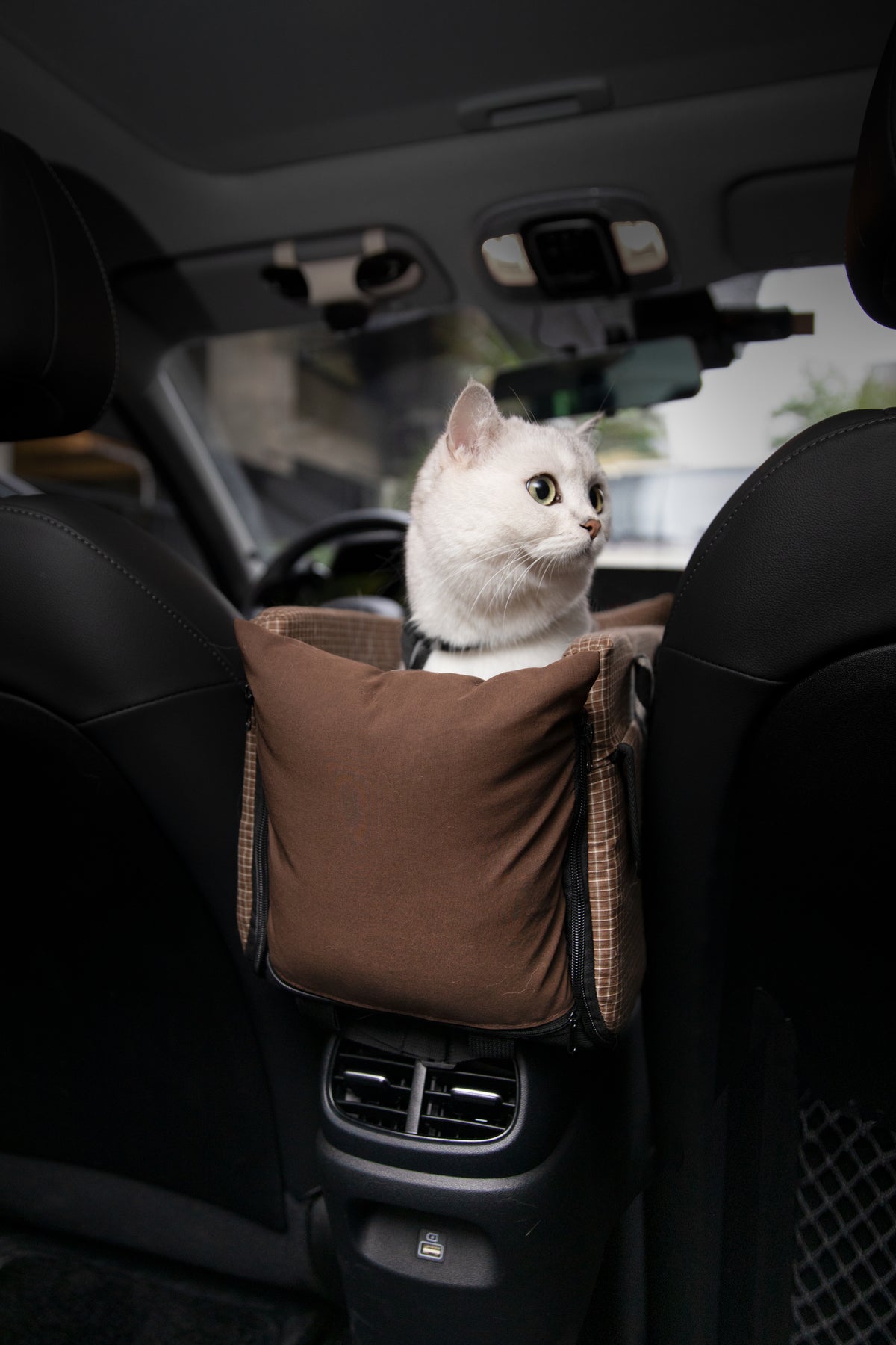 Center Console Armrest Pet Car Bag