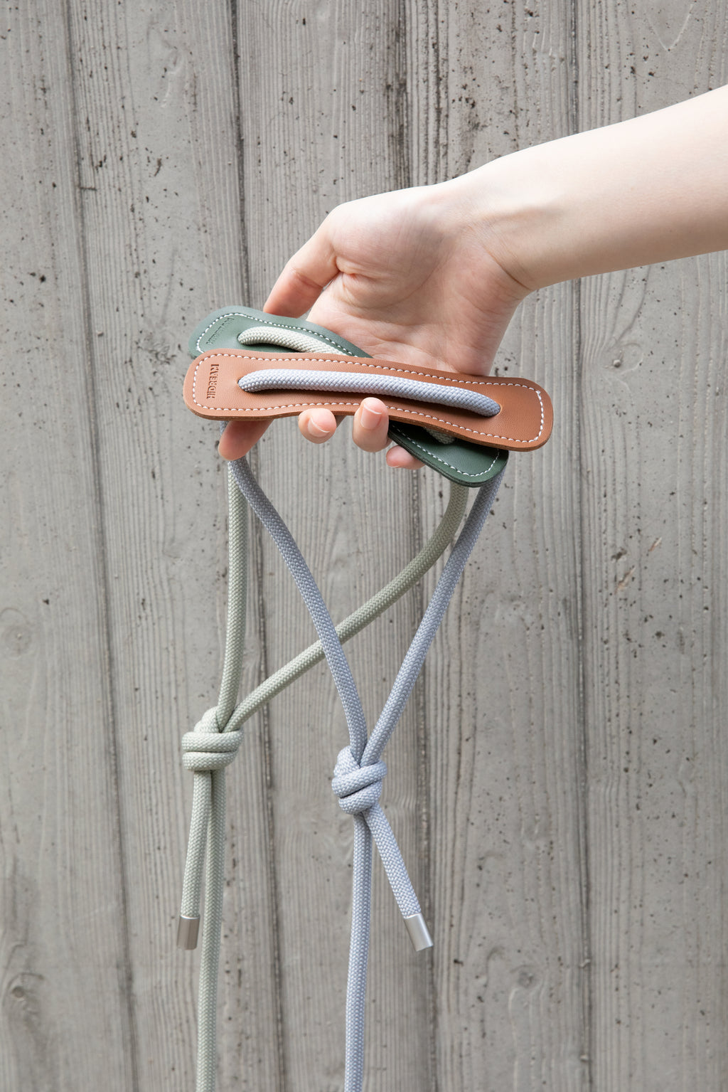 Leather Round Rope Dog Leash