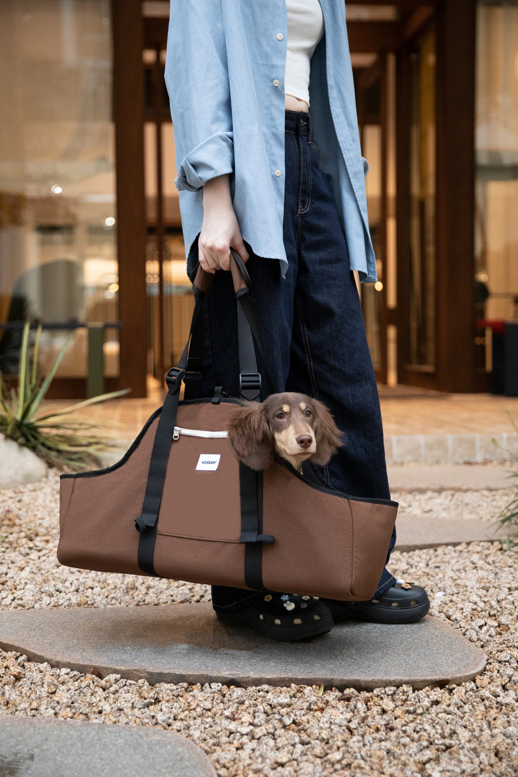 Baguette Pet Travel Shoulder Bag - Exclusive Dachshund Editon