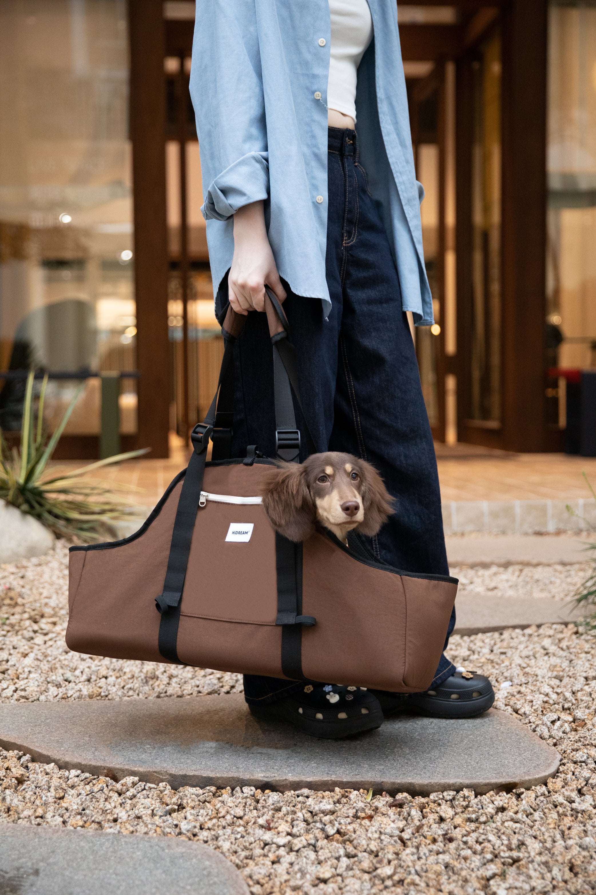 Baguette Pet Travel Shoulder Bag - Exclusive Dachshund Editon