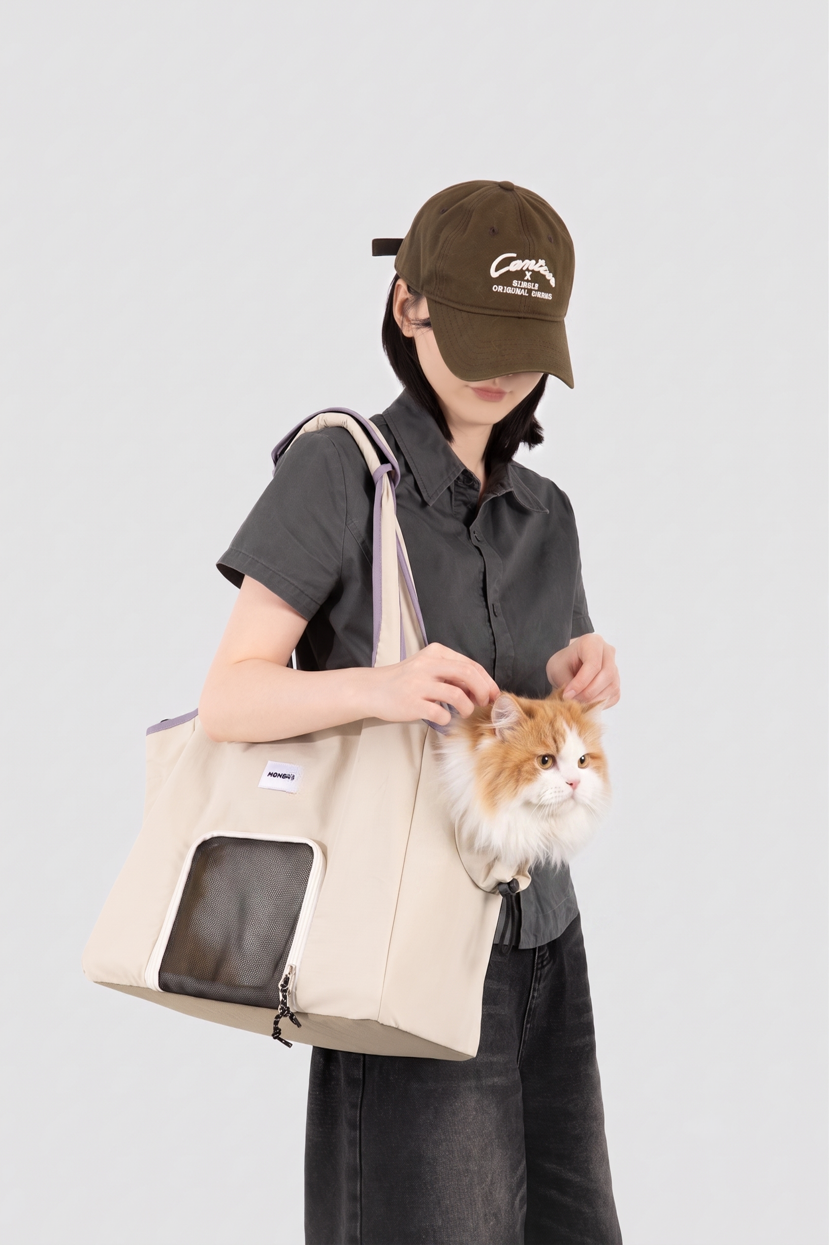 Walking Pet Nylon Shoulder Bag